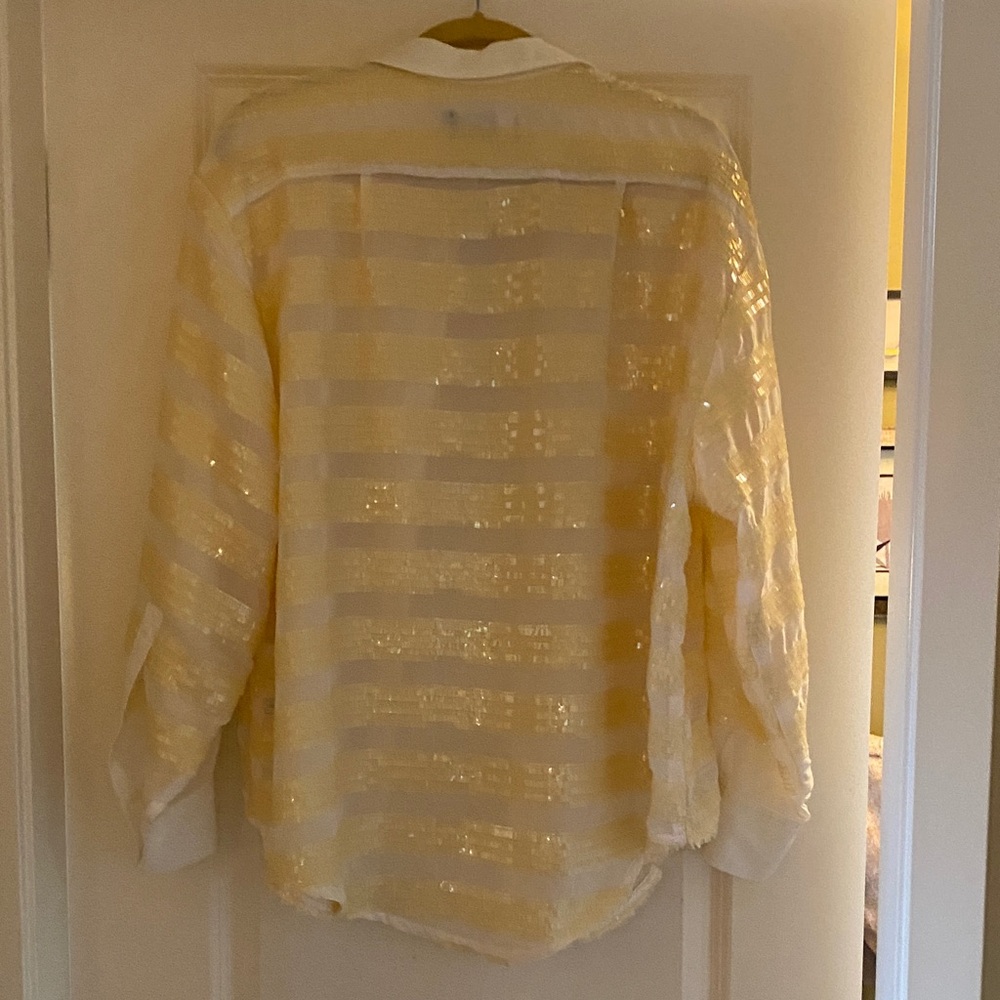 ASOS Yellow Striped Blouse - Picture 8 of 8